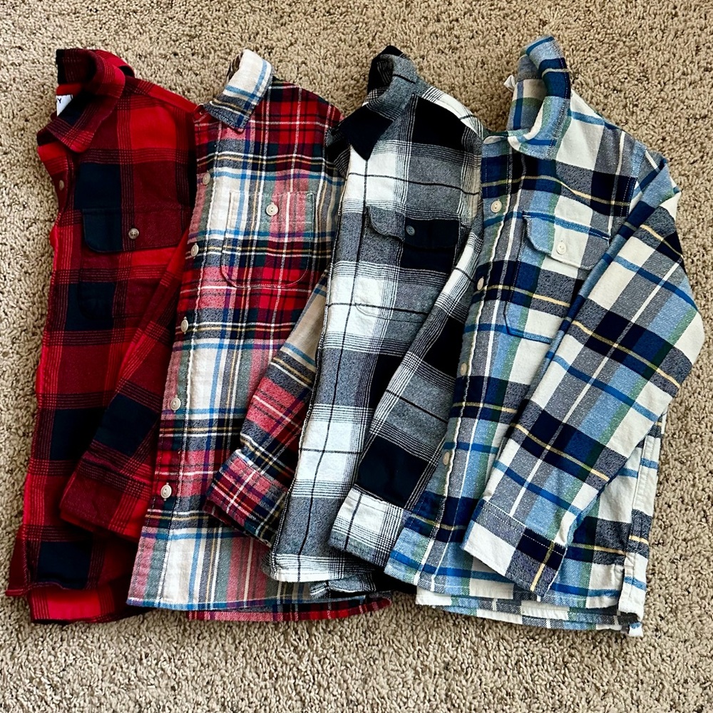 Boys OLD NAVY & GAP Flannel Shirts